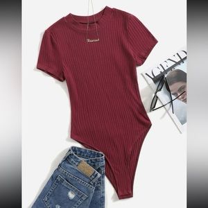 Brand-New Ribbed Bodysuit